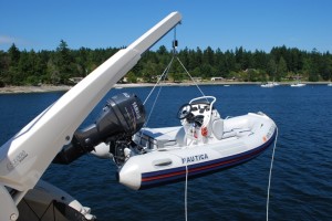 Flying Colours' dinghy - named "Hinky" (but that's another story).