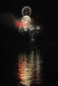 B.C. Day fireworks at Ladysmith.