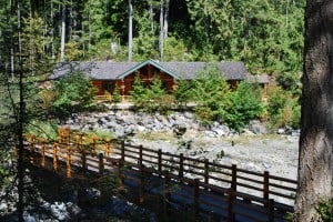 One of the “cabins” that can be rented for a fishing holiday.  We've not ever been in one of them, but we're told they're very nice.