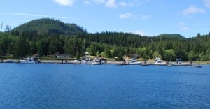 Blind Channel Resort, as we approached.