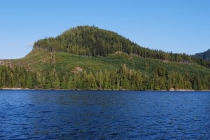 Clearcut logging across from Blind Channel Resort.  It's pretty ugly when you have to look at it, but luckily, oftentimes it's back behind the coastline hills.