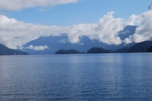 Looking across Desolation Sound.