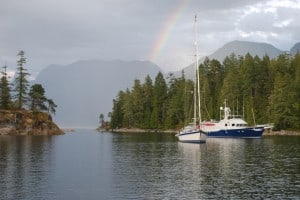 It doesn’t matter if it’s rain or shine – the views inside Prideaux Haven are awesome.