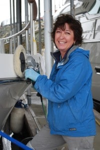 Dana Bower, our boat detailer who will crew on the adventure north to Port McNeill.